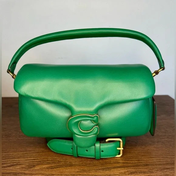 Coach Pillow Tabby Shoulder Bag 26 in Green - Picture 1 of 11